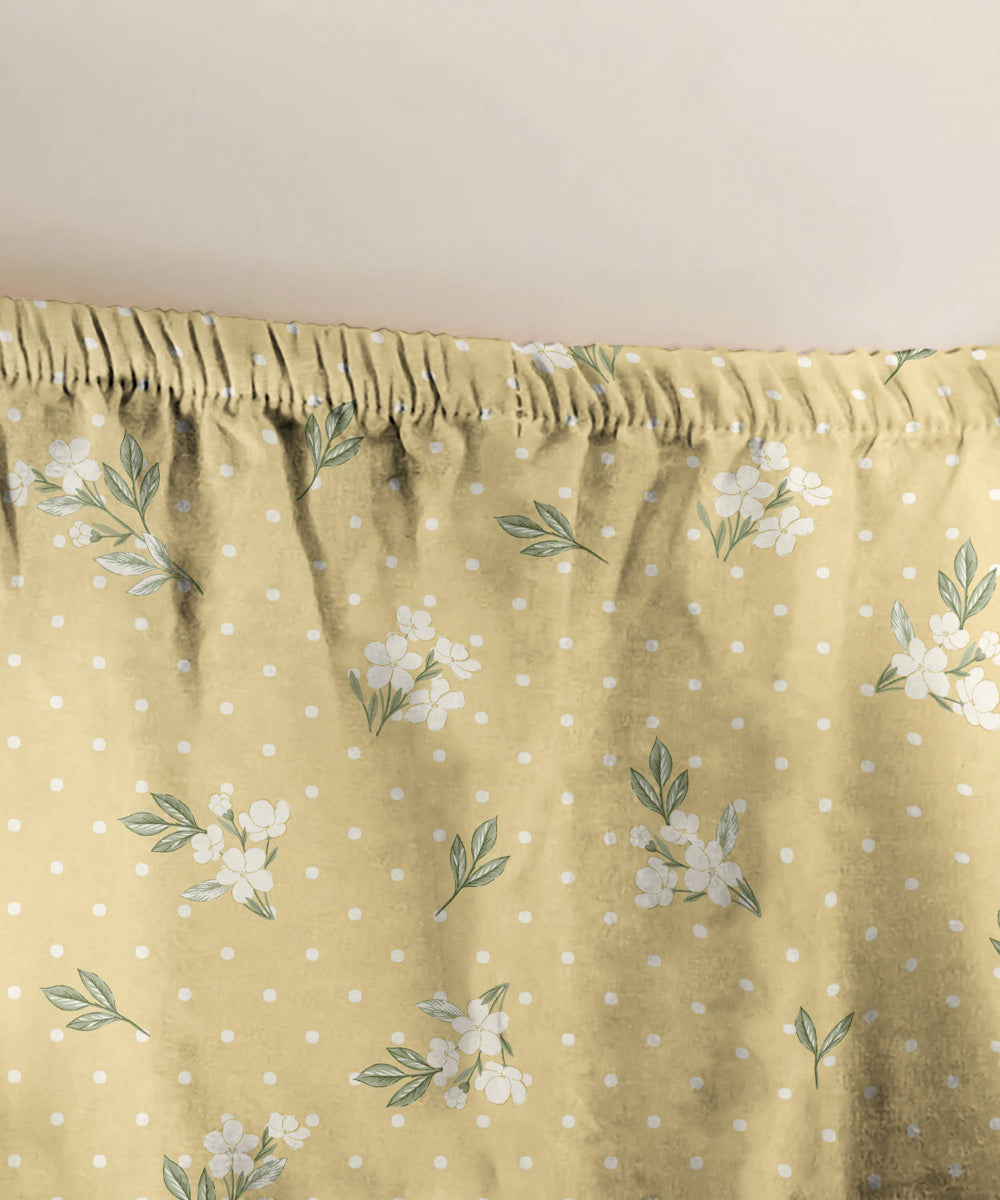 100% Cotton Yellow Fitted Sheet