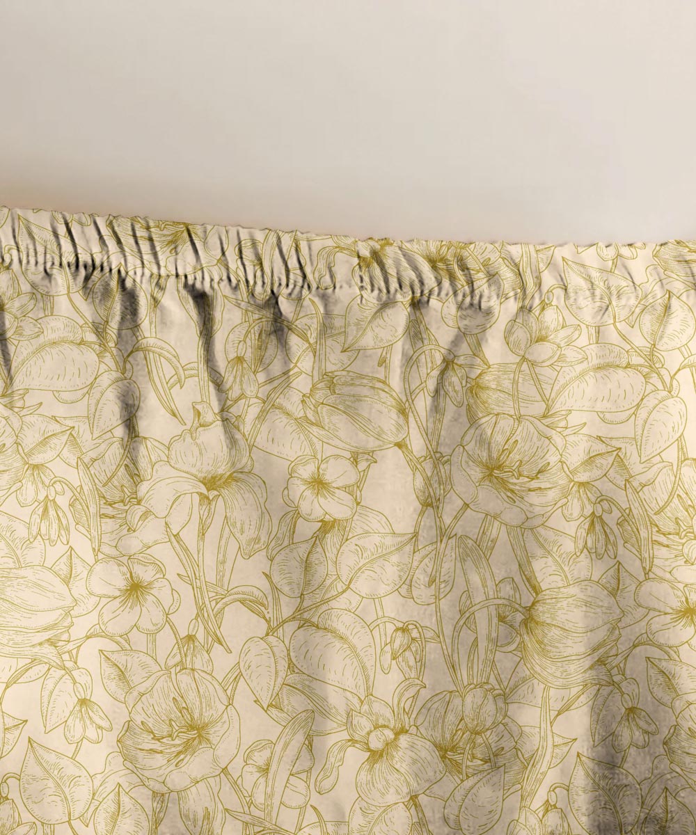 100% Cotton Yellow Ginger Fitted Sheet