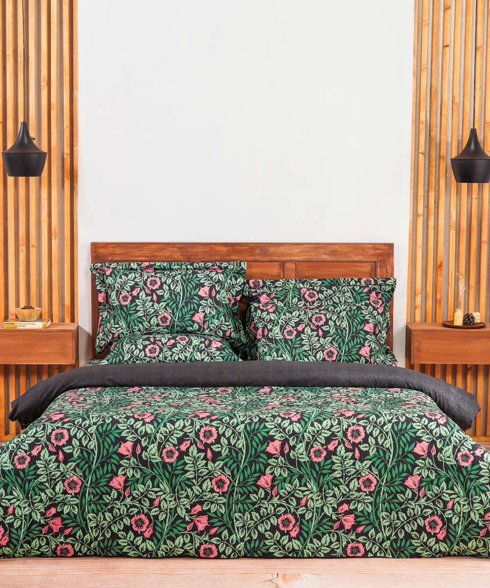 100% Cotton Multi Colored Flora Bed Linen