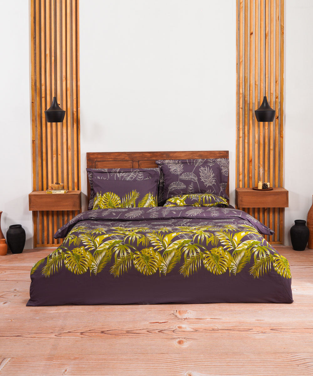 100% Cotton Multi Colored Tropical Tones Bed Linen