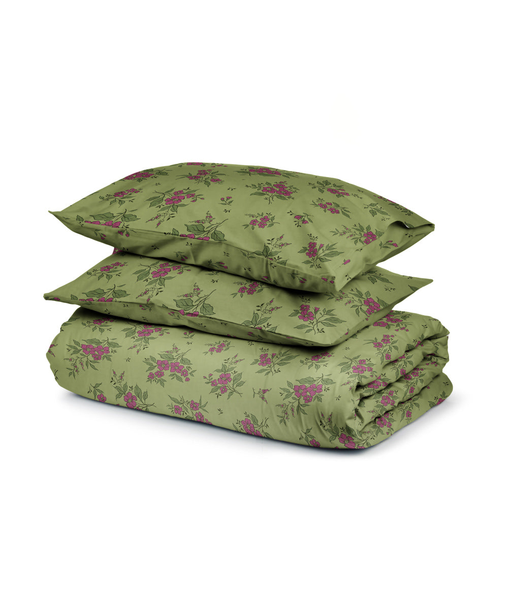 100% Cotton Green Clover Quilt Cover