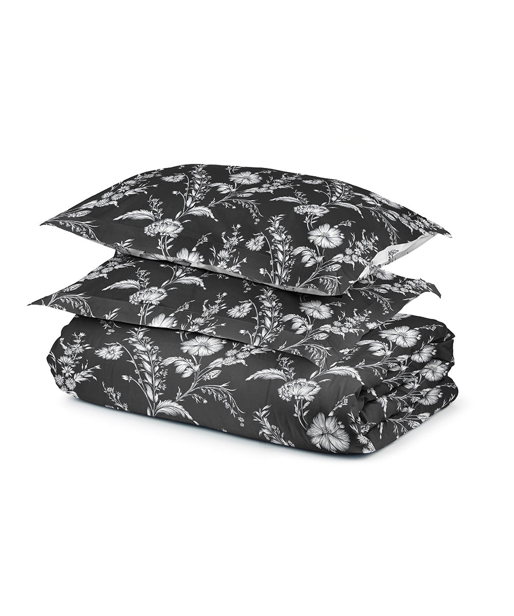 Black 100% Cotton Quilt Cover