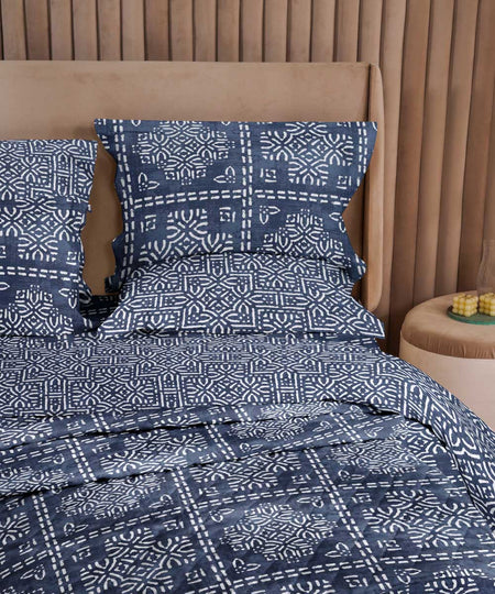 100% Cotton Blue Standard Sham