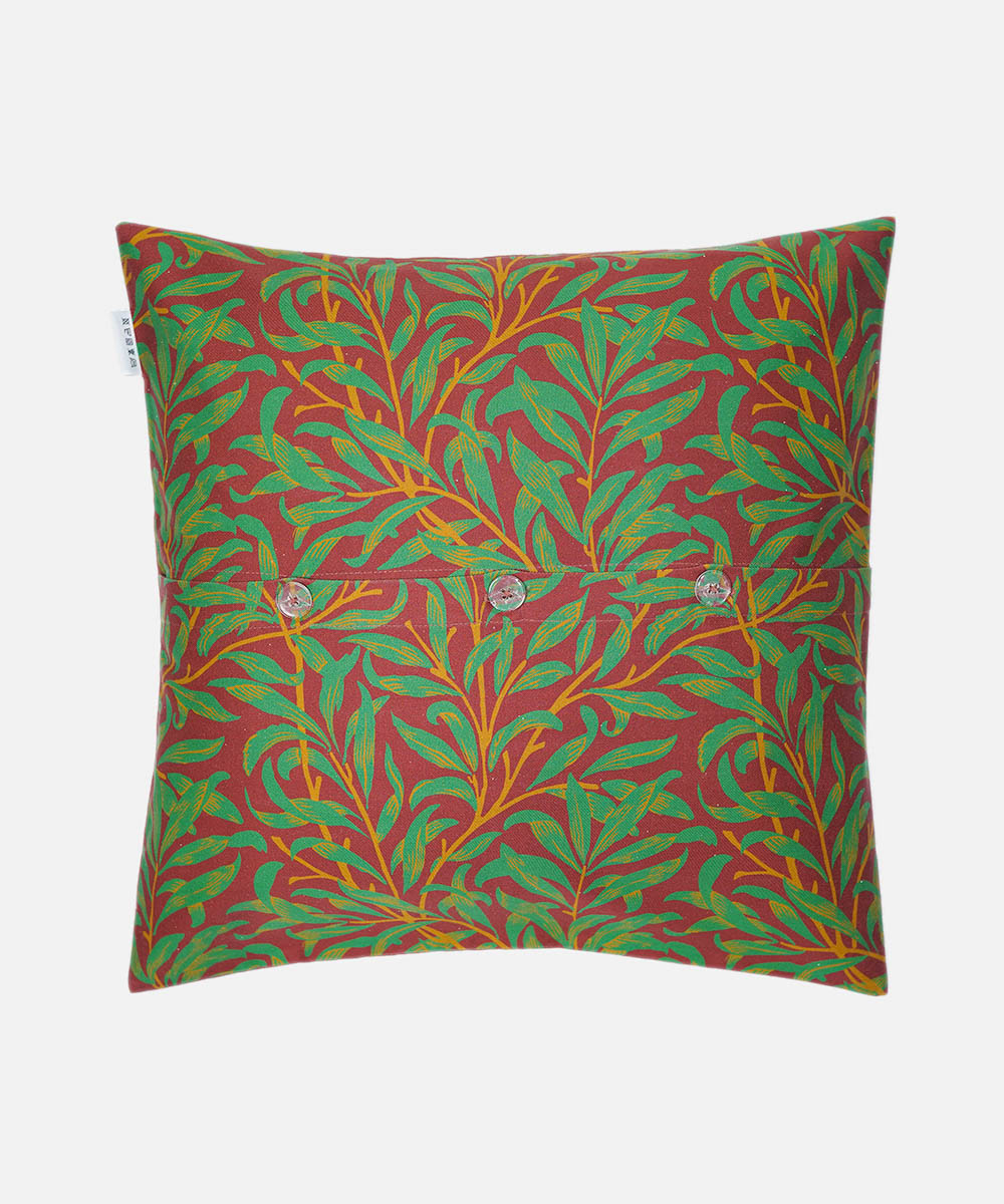 100% Cotton Digital Printed Red Cushion Cover