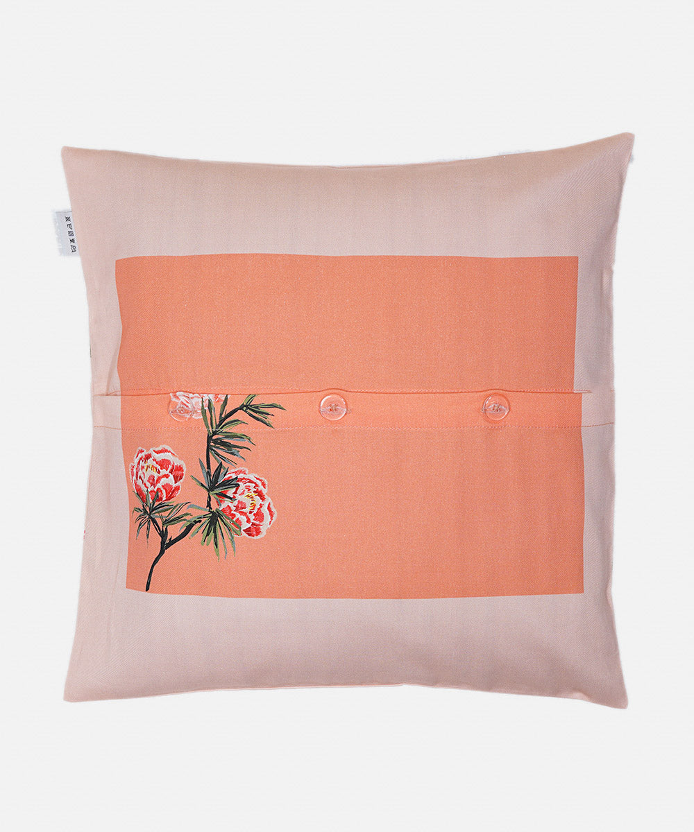 100% Cotton Digital Printed Orange Cushion Cover