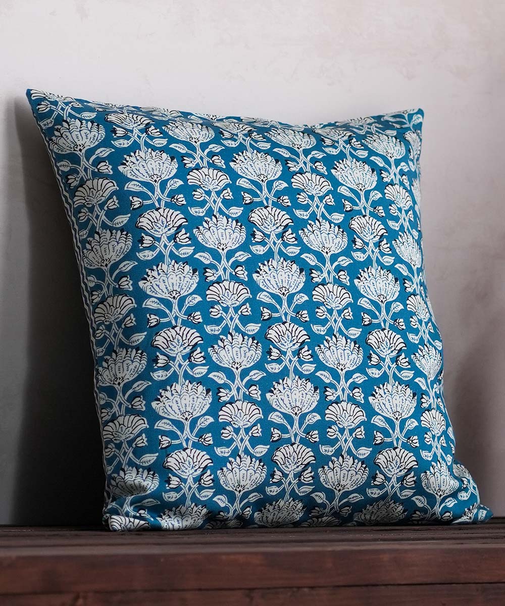 Blue Twill/100% Cotton Digital Printed Cushion Cover