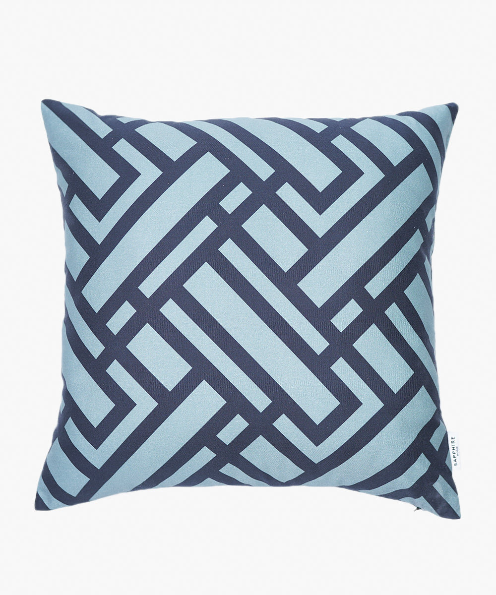 100% Cotton Blue Cushion Cover