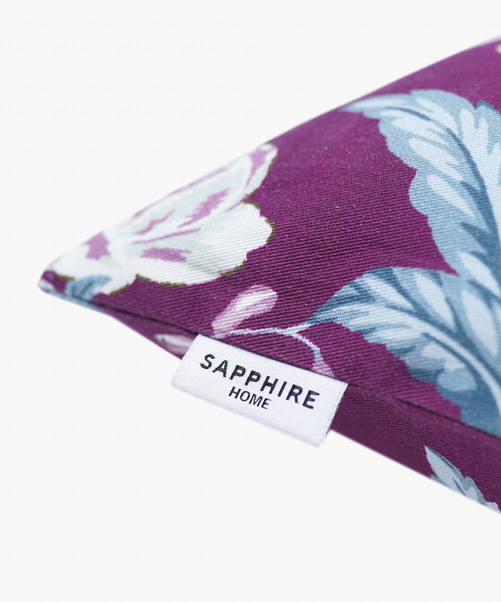 100% Cotton Purple Cushion Cover