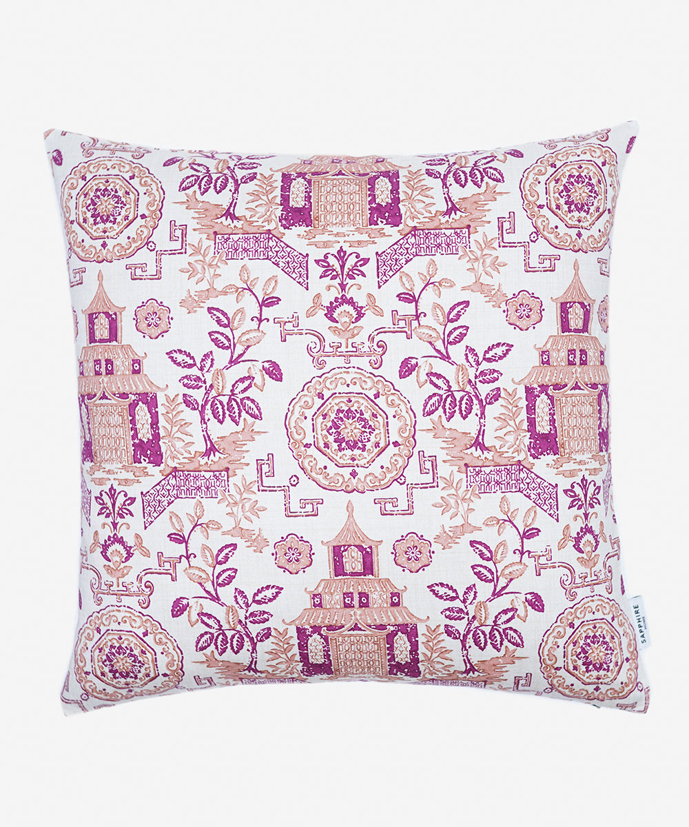 100% Cotton Red Cushion Cover