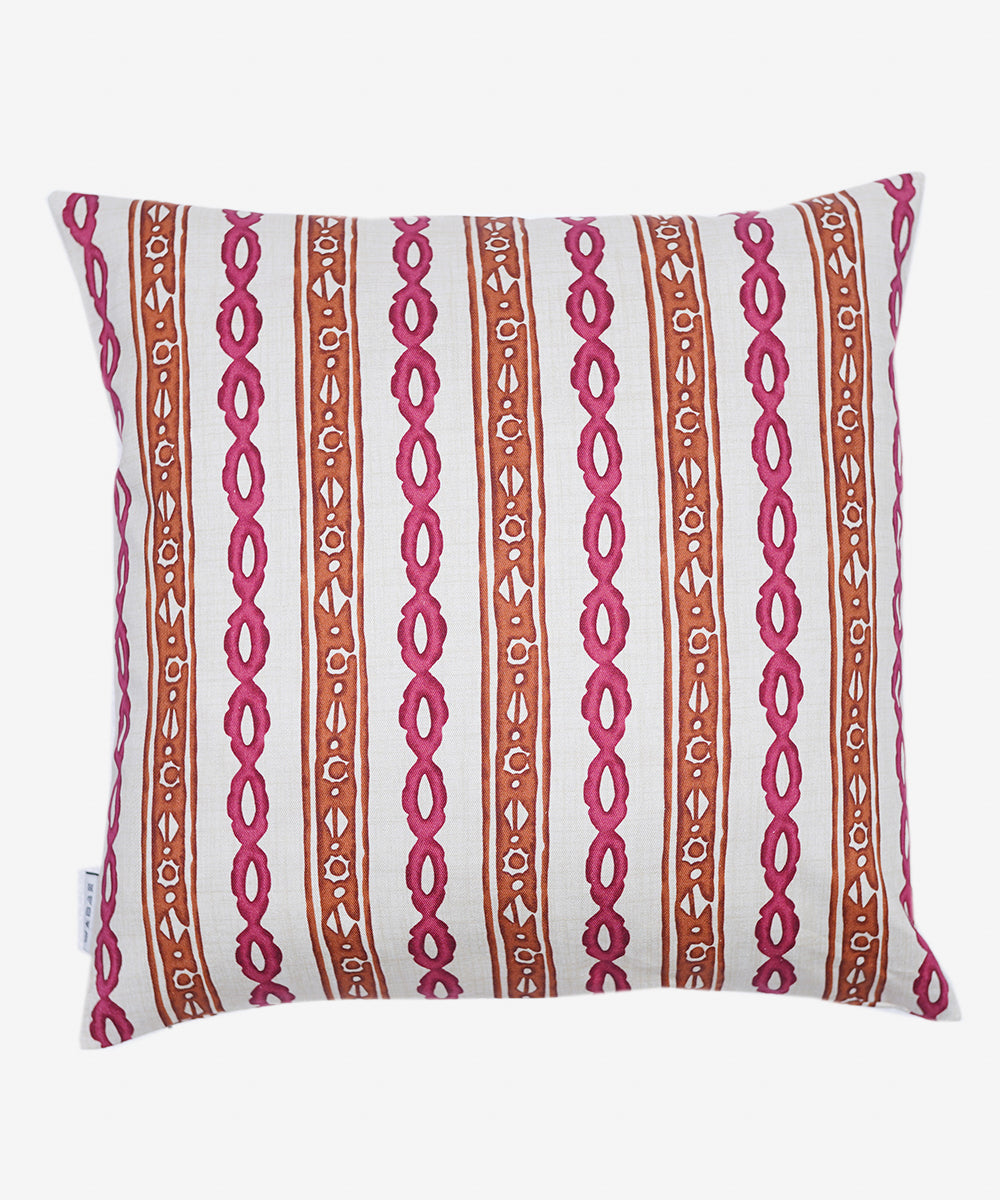 100% Cotton Red Cushion Cover