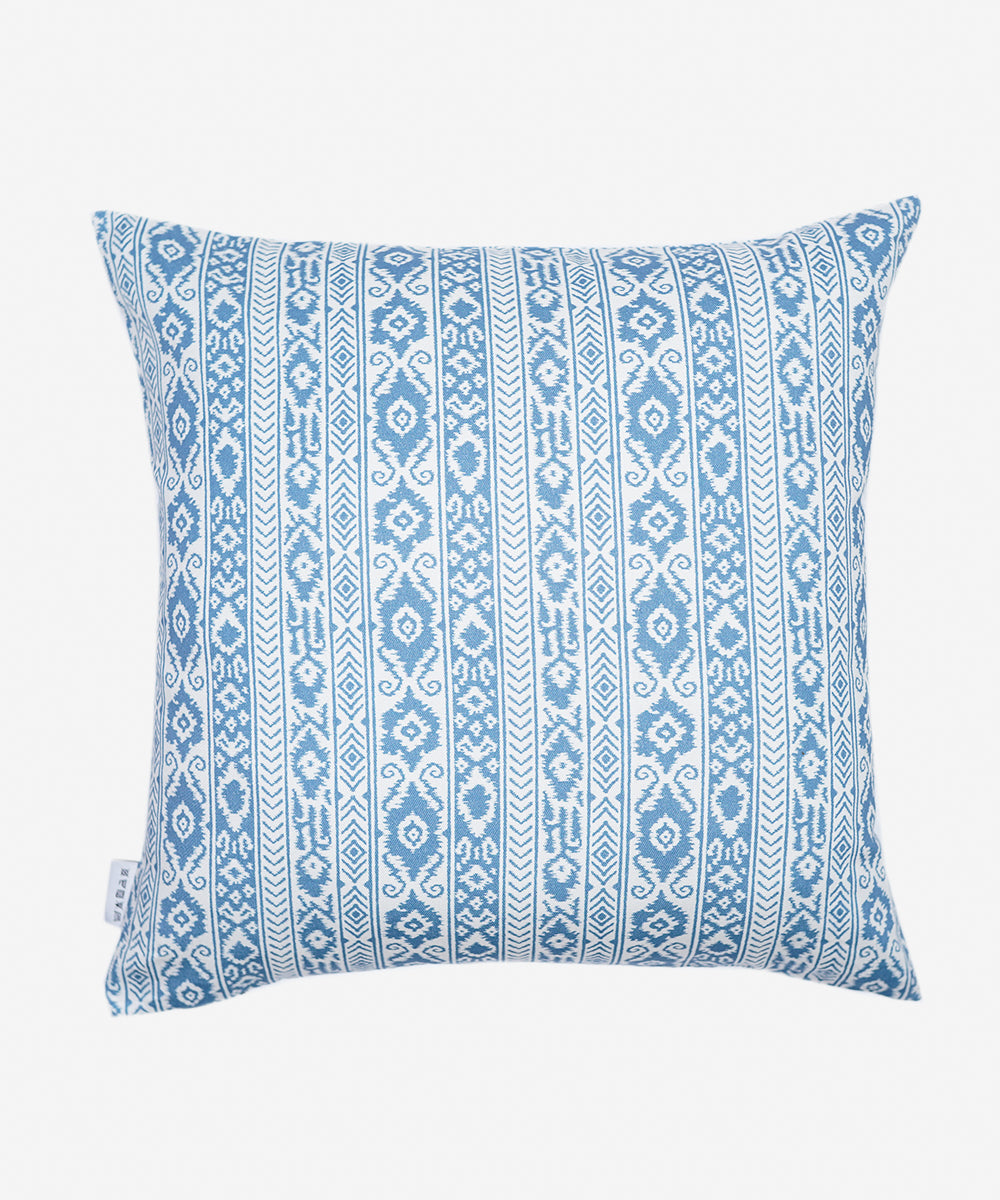 100% Cotton Blue Cushion Cover