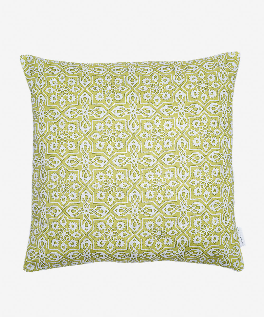 100% Cotton Green Cushion Cover