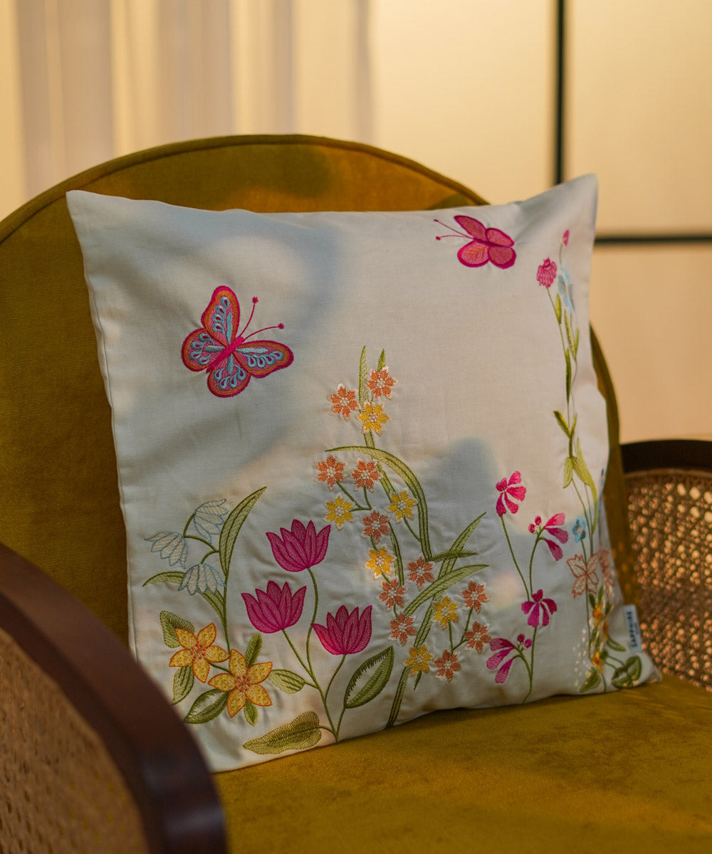 100% Cotton Embroidered Multi Cushion Cover