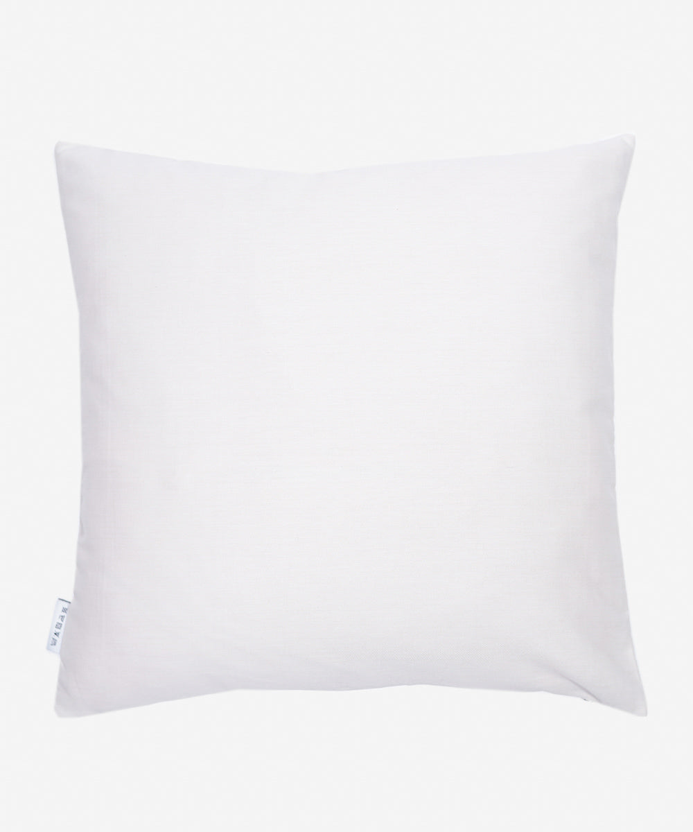 Blue Twill/100% Cotton Embroidered Cushion Cover