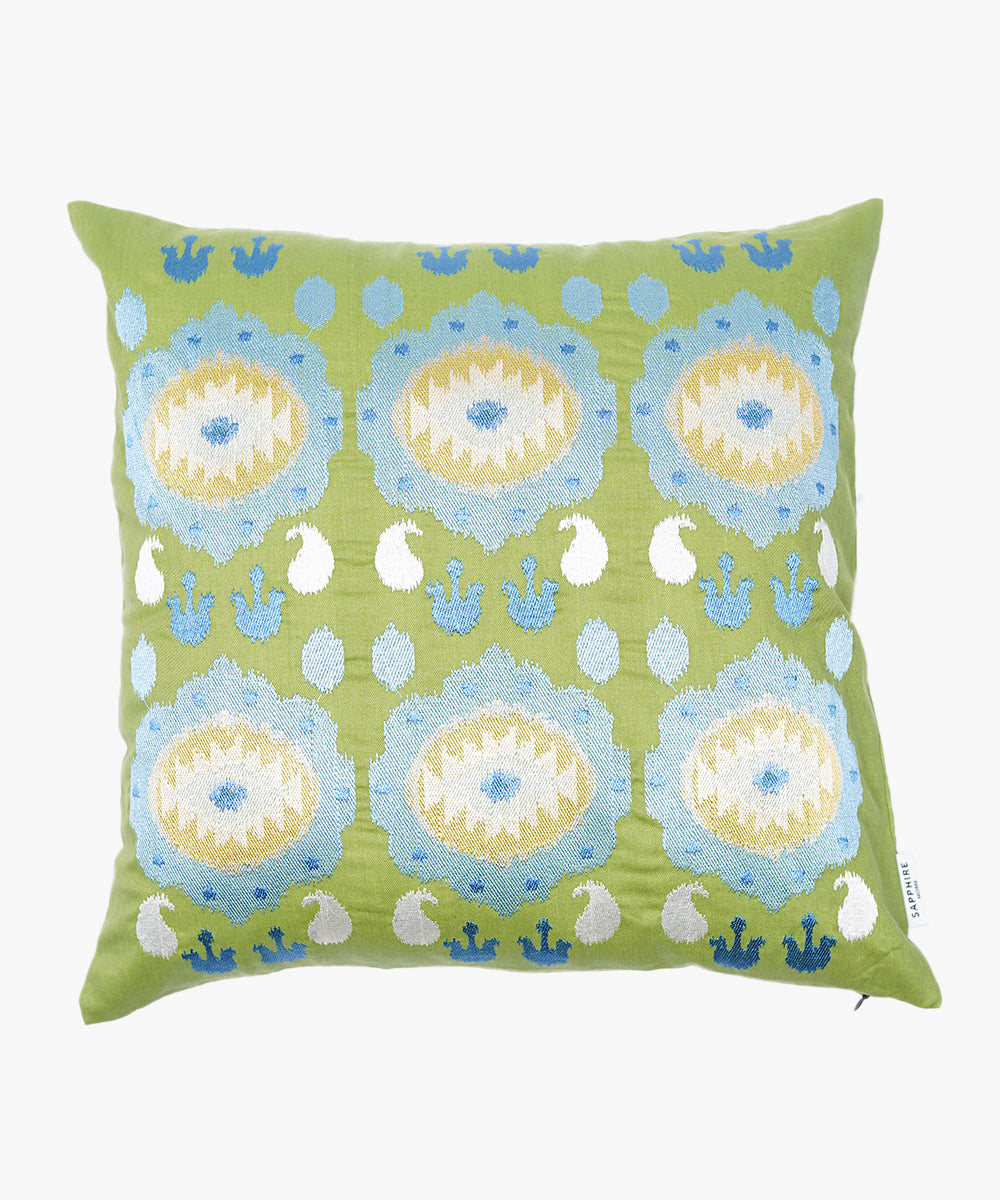 100% Cotton Green Cushion Cover