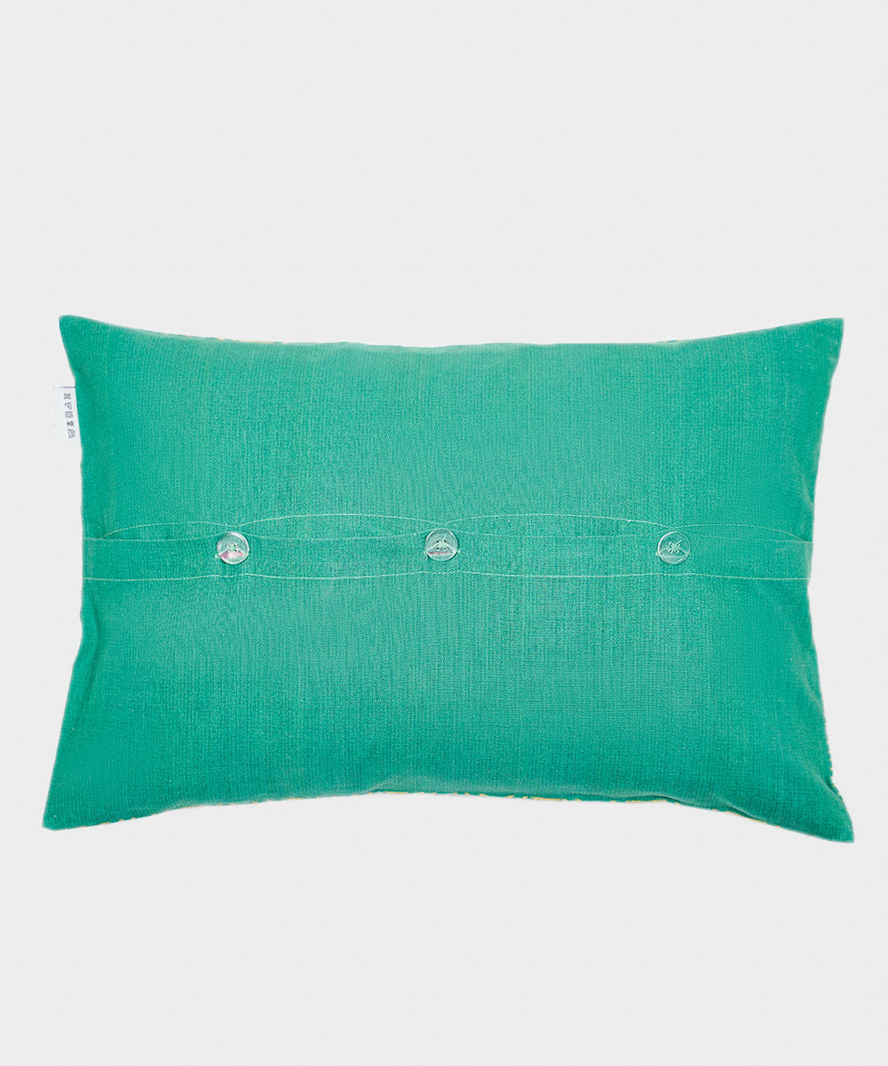 100% Cotton Foil Printed Multi Colored Cushion Cover