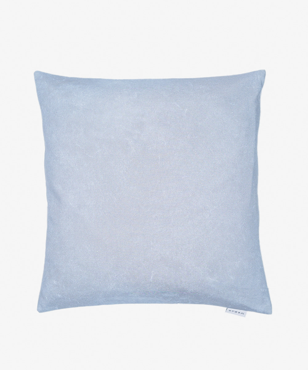 100% Cotton Digital & Foil Printed Grey Cushion Cover