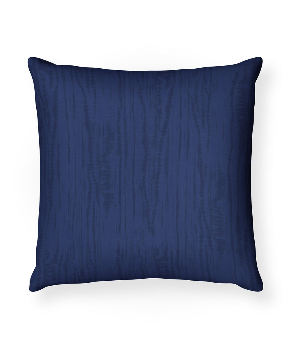 100% Cotton Foil Printed Blue Cushion Cover
