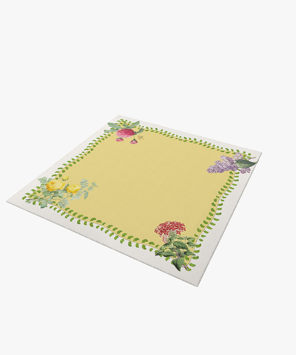 Yellow Half Panama Digital Printed Napkin