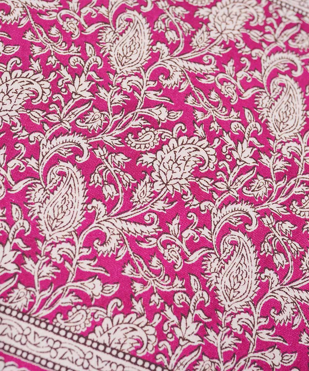 Half Panama Digital Printed Pink Placemat