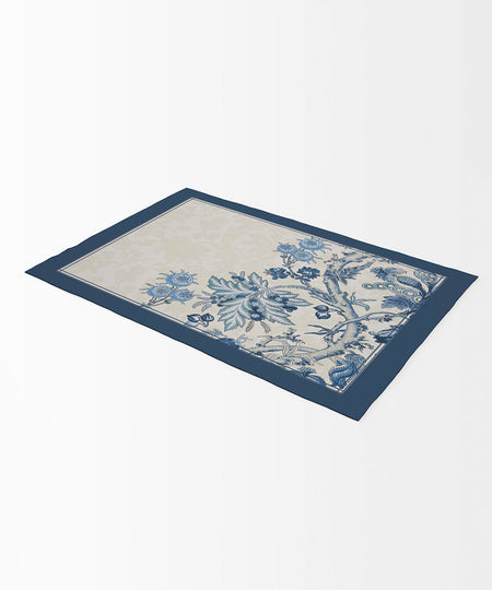 Half Panama Digital Printed Blue Placemats