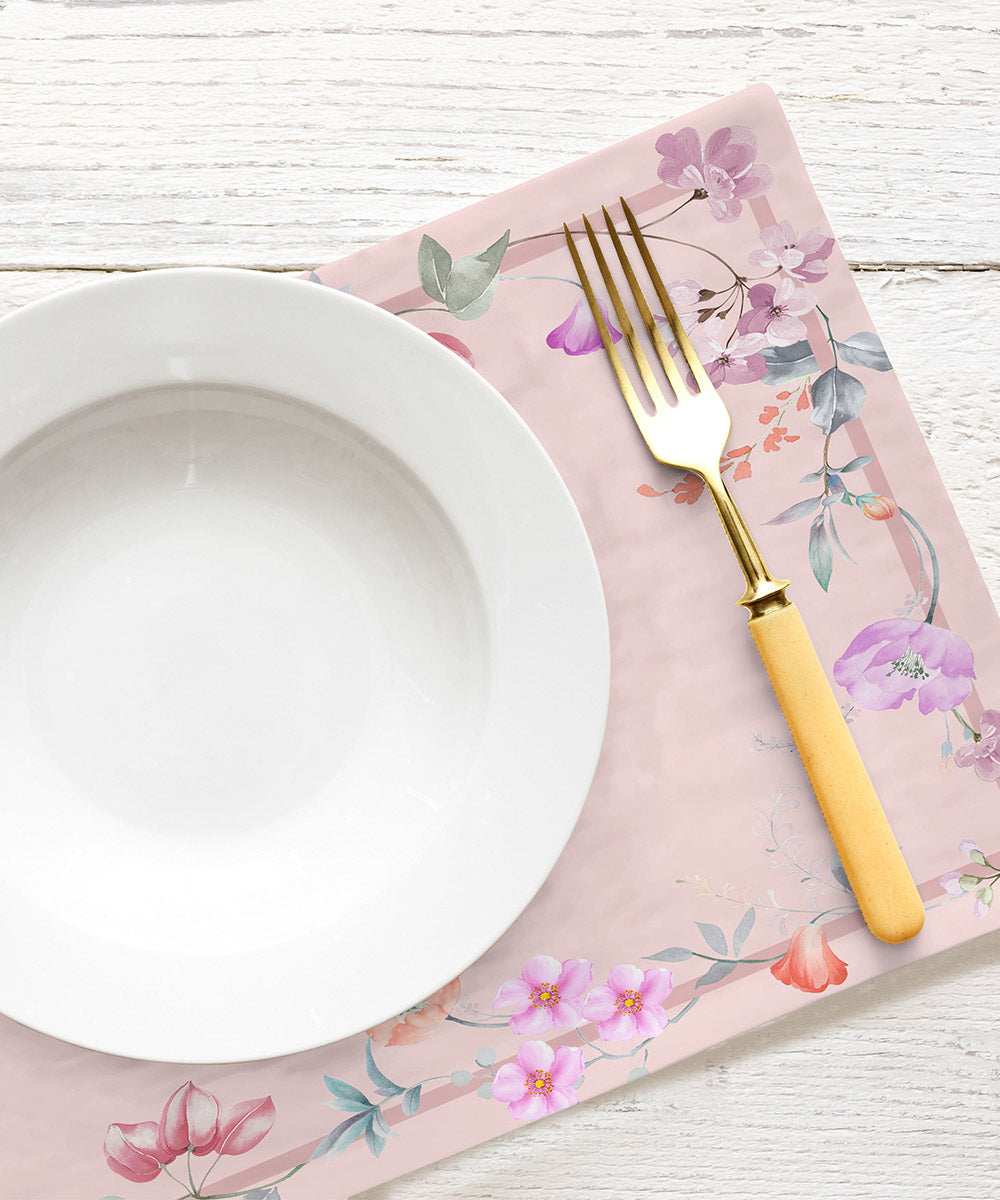 Pink Half Panama Digital Printed Placemats