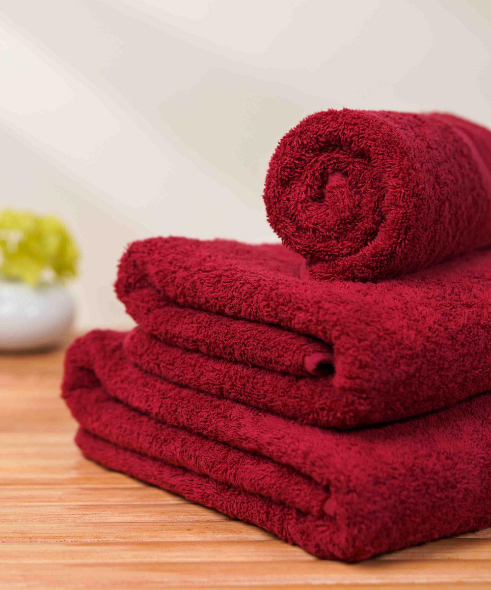 Deep Claret - Bath Towel