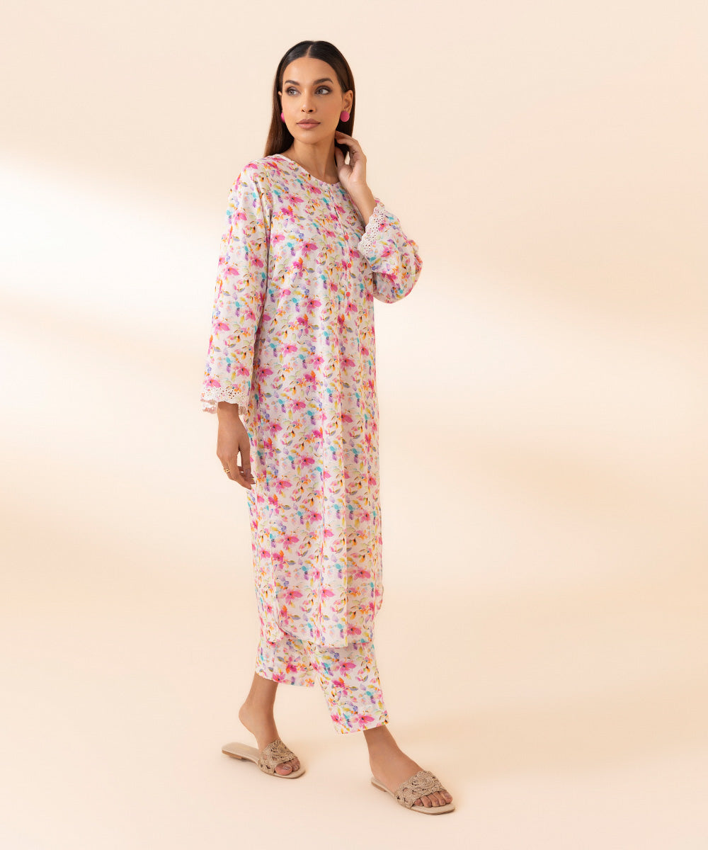 2 Piece - Embroidered Lawn Suit