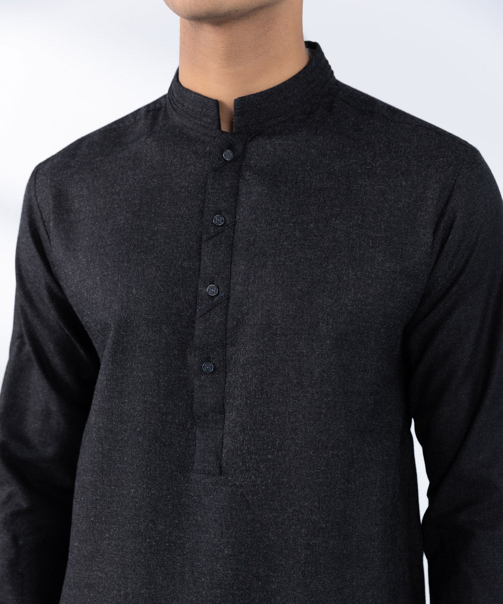 Men's Stitched Indigo Wash & Wear Kurta Shalwar