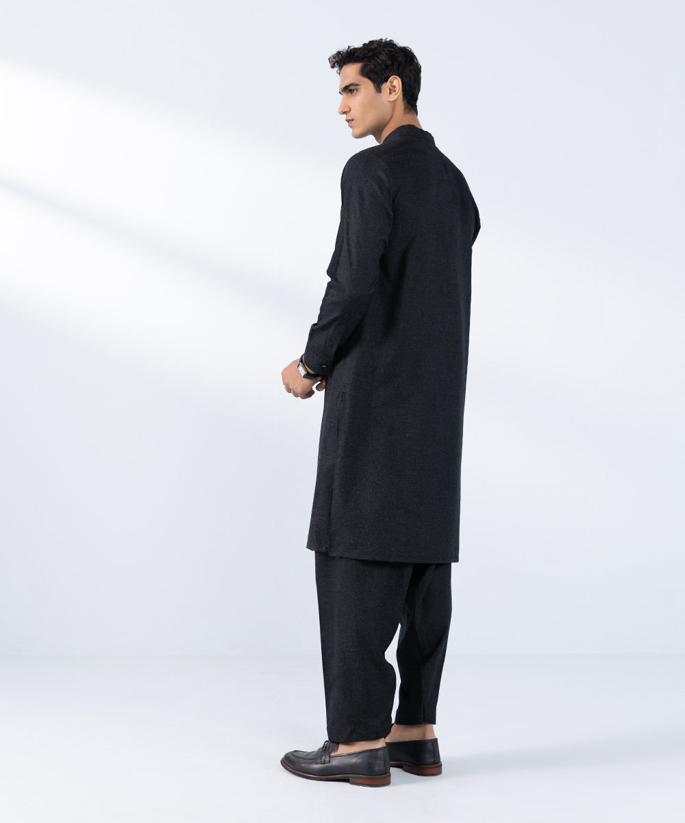 Men's Stitched Indigo Wash & Wear Kurta Shalwar