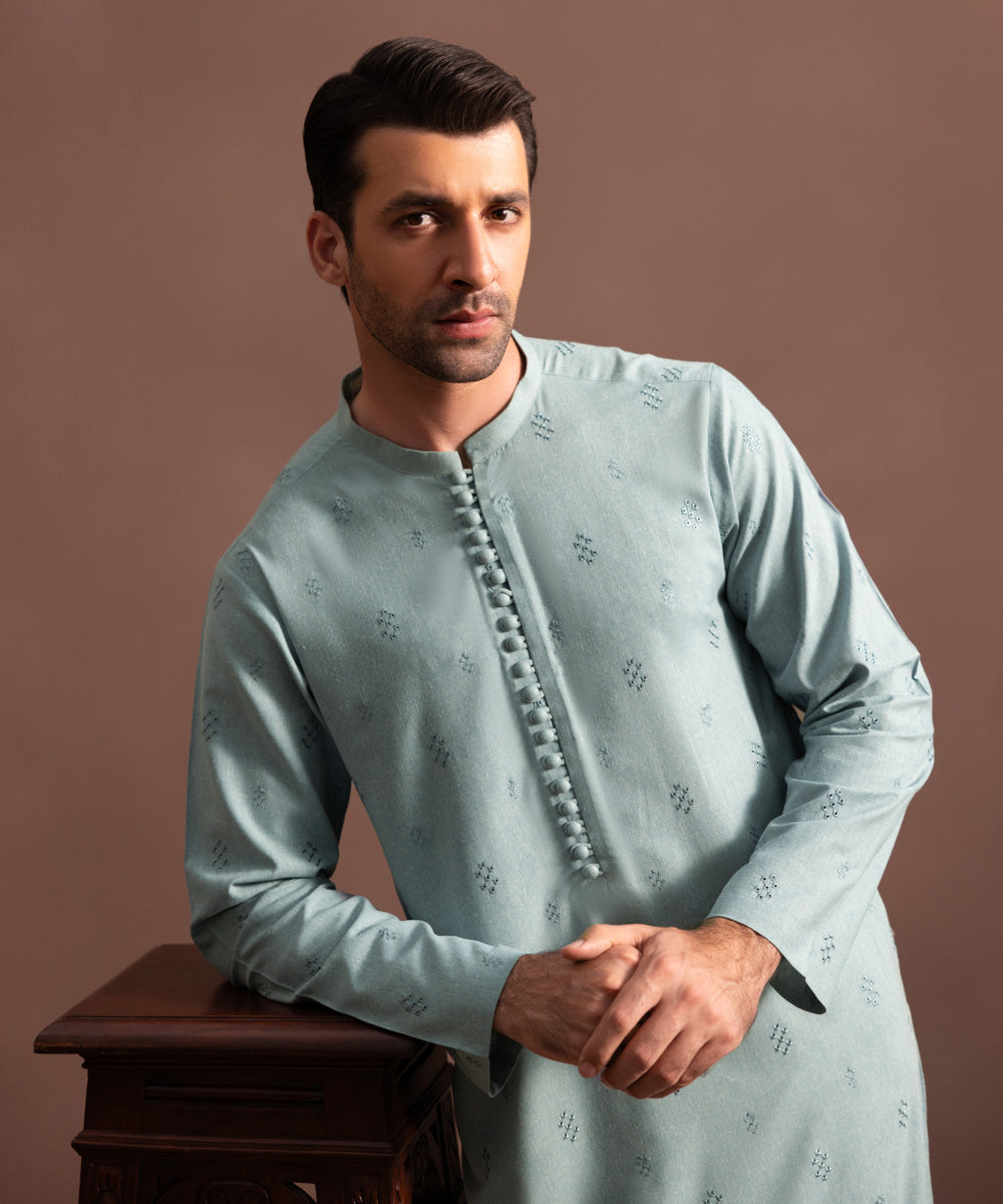 Embroidered Wash & Wear Kurta