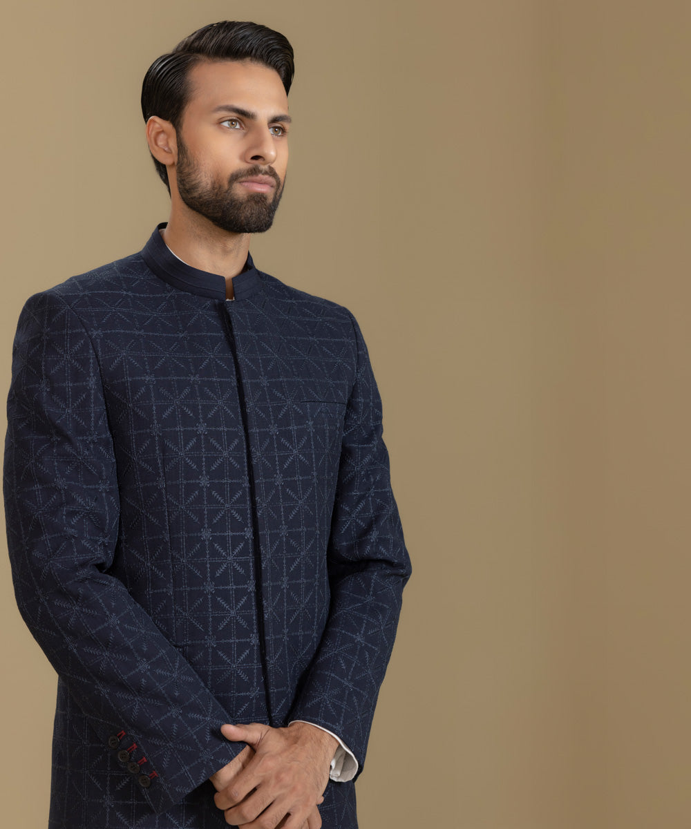Embroidered Jacquard Prince Coat