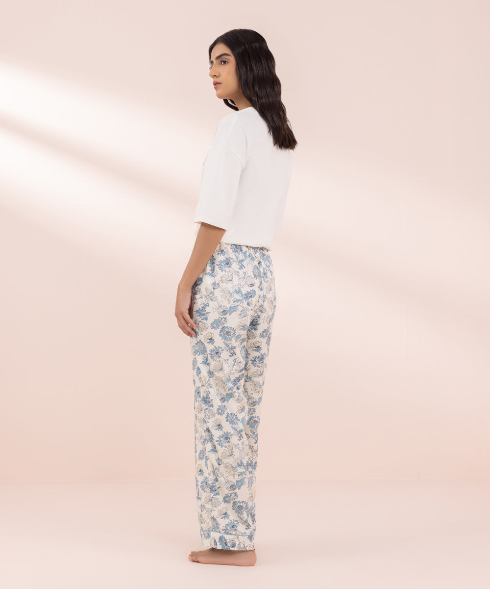 Women's Sleepwear Printed Viscose Trousers