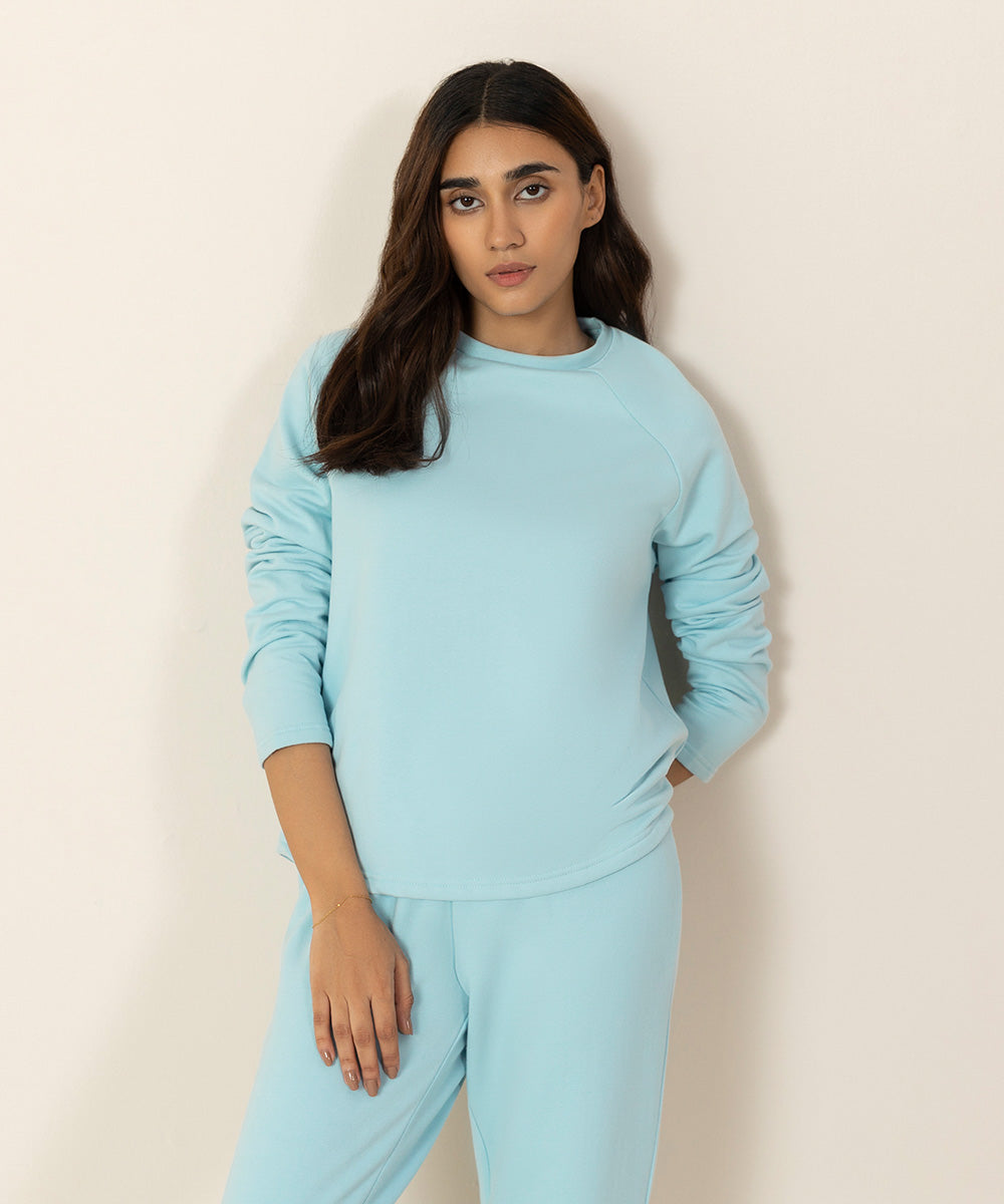 Women's Sleepwear Sky Blue Fleece Joggers