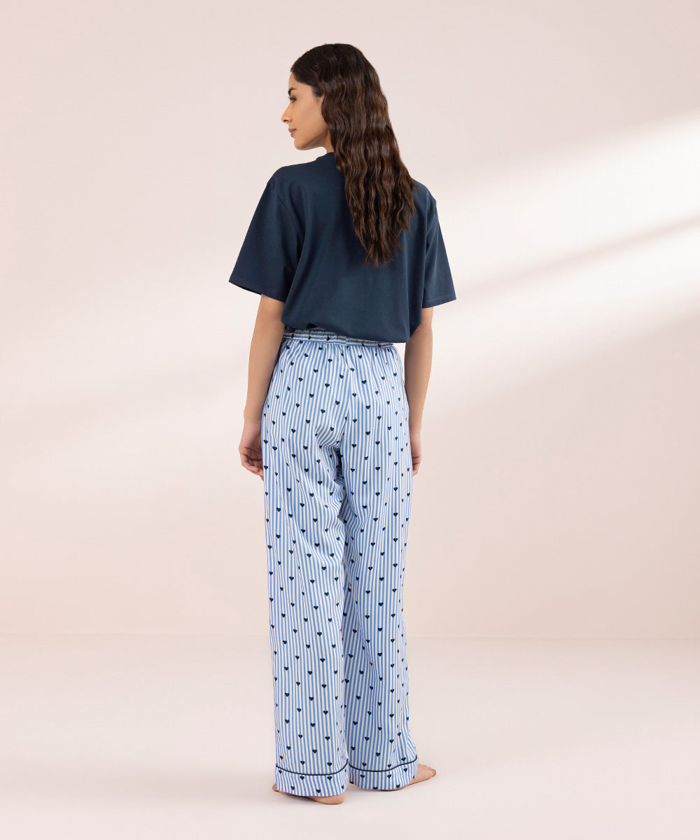 Women's Sleepwear Printed Viscose Trousers