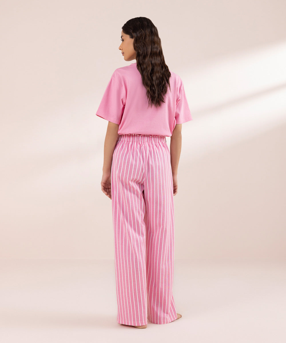 Women's Sleepwear Striped Jersey Trousers