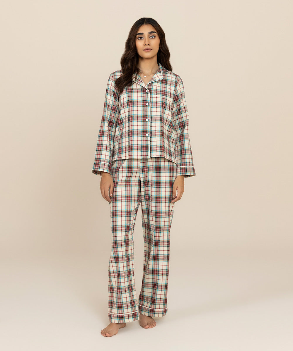 Women's Sleepwear Multi Flannel PJ Set