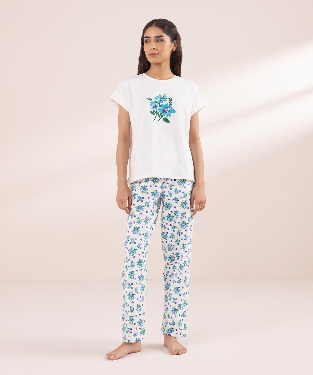 Women's Sleepwear Printed PJ Set