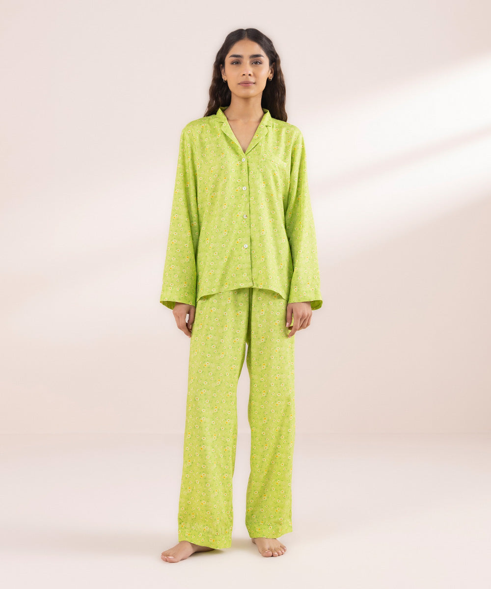 Women's Sleepwear Printed Viscose PJ Set