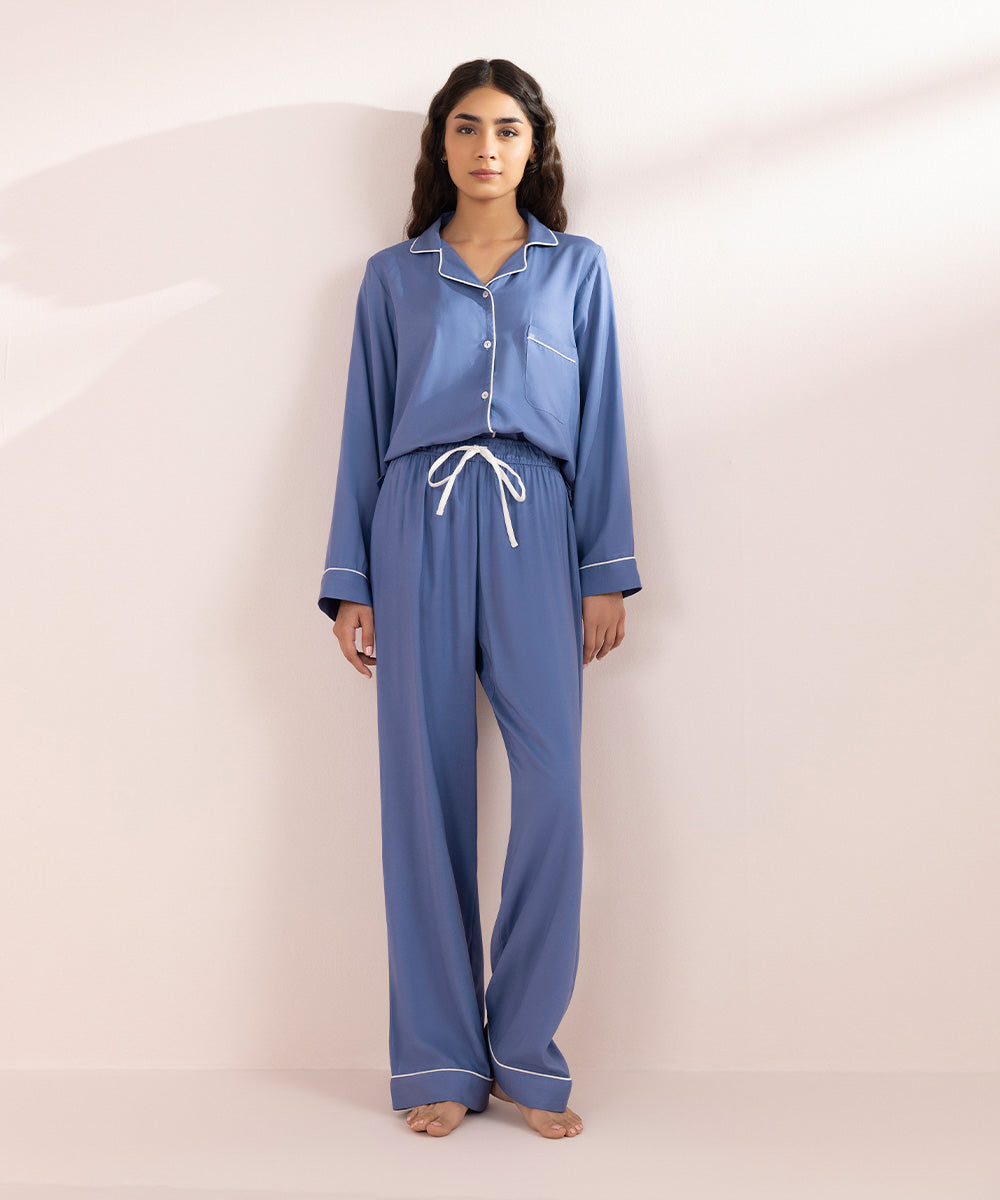 Women's Sleepwear Solid Viscose PJ Set