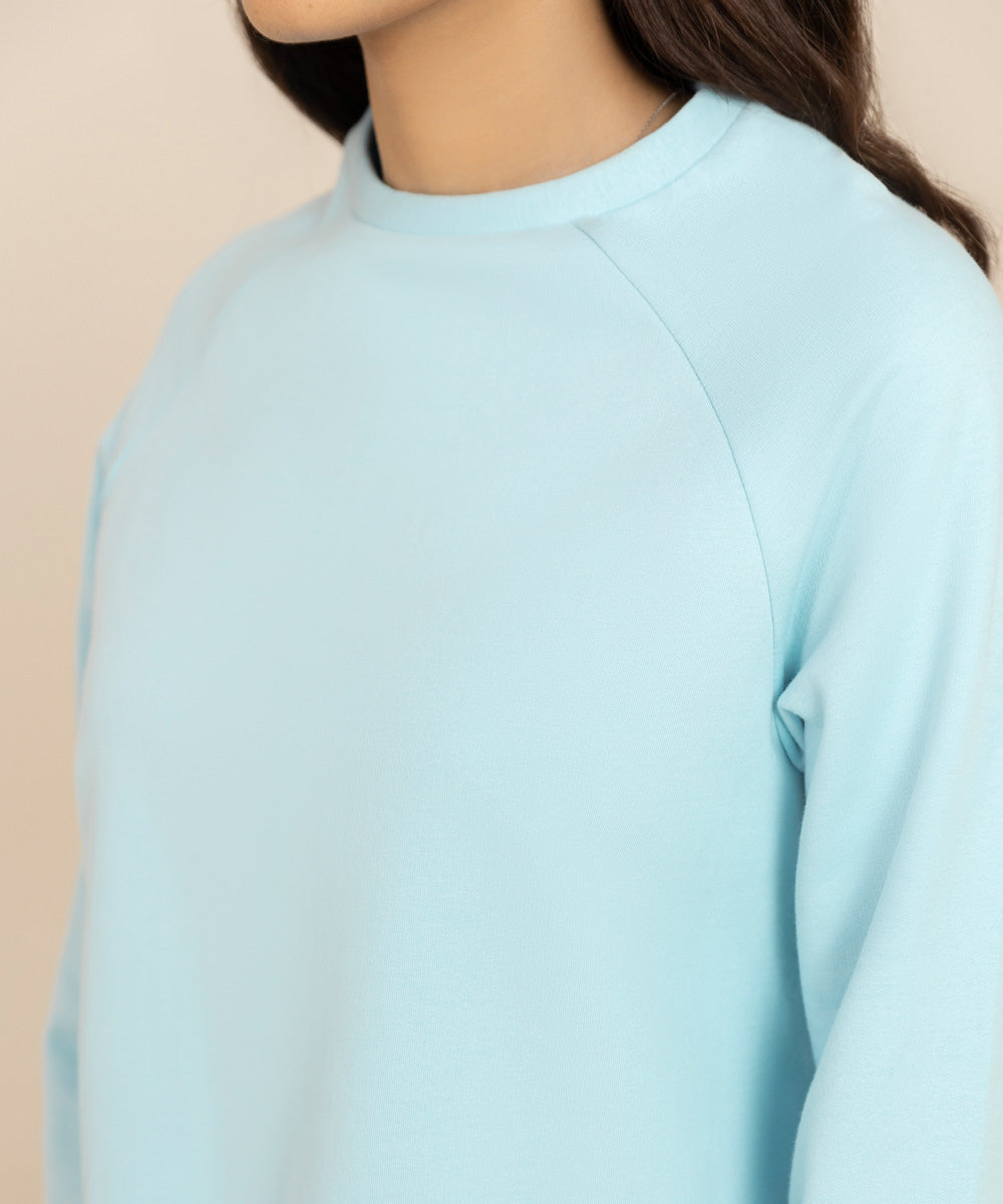 Women's Sleepwear Sky Blue Solid Shirt