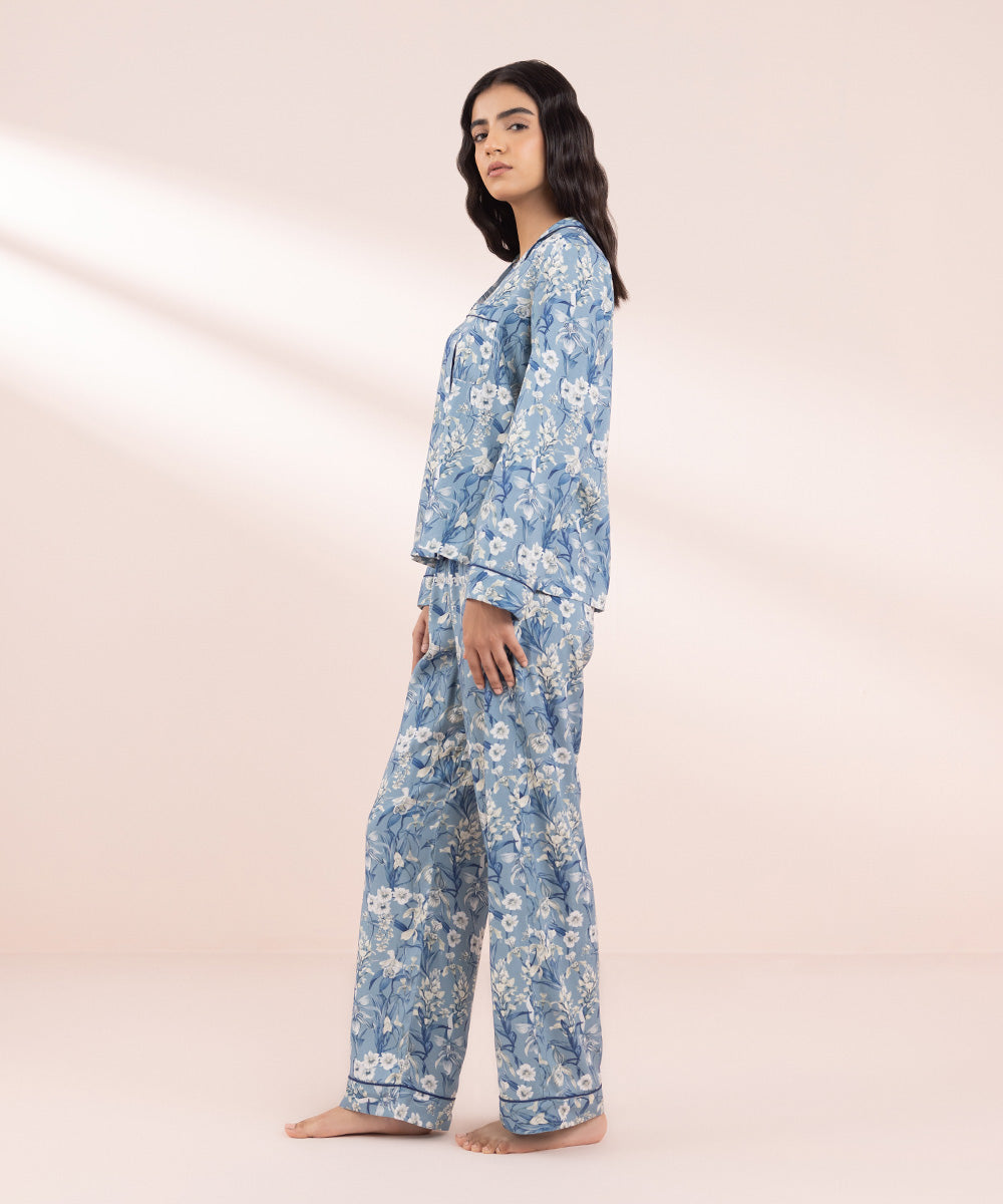 Women's Sleepwear Printed Viscose Pj Set