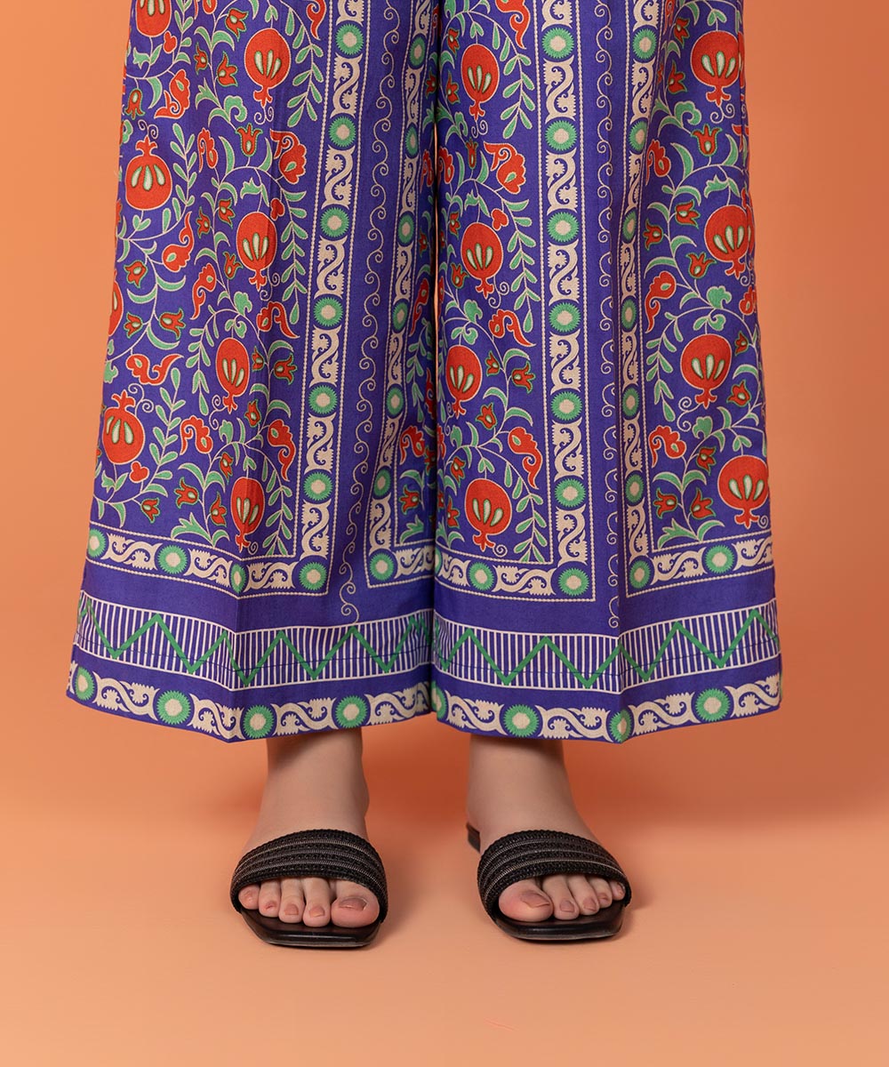 Women's Intermix Pret Printed Cambric Multi Trousers