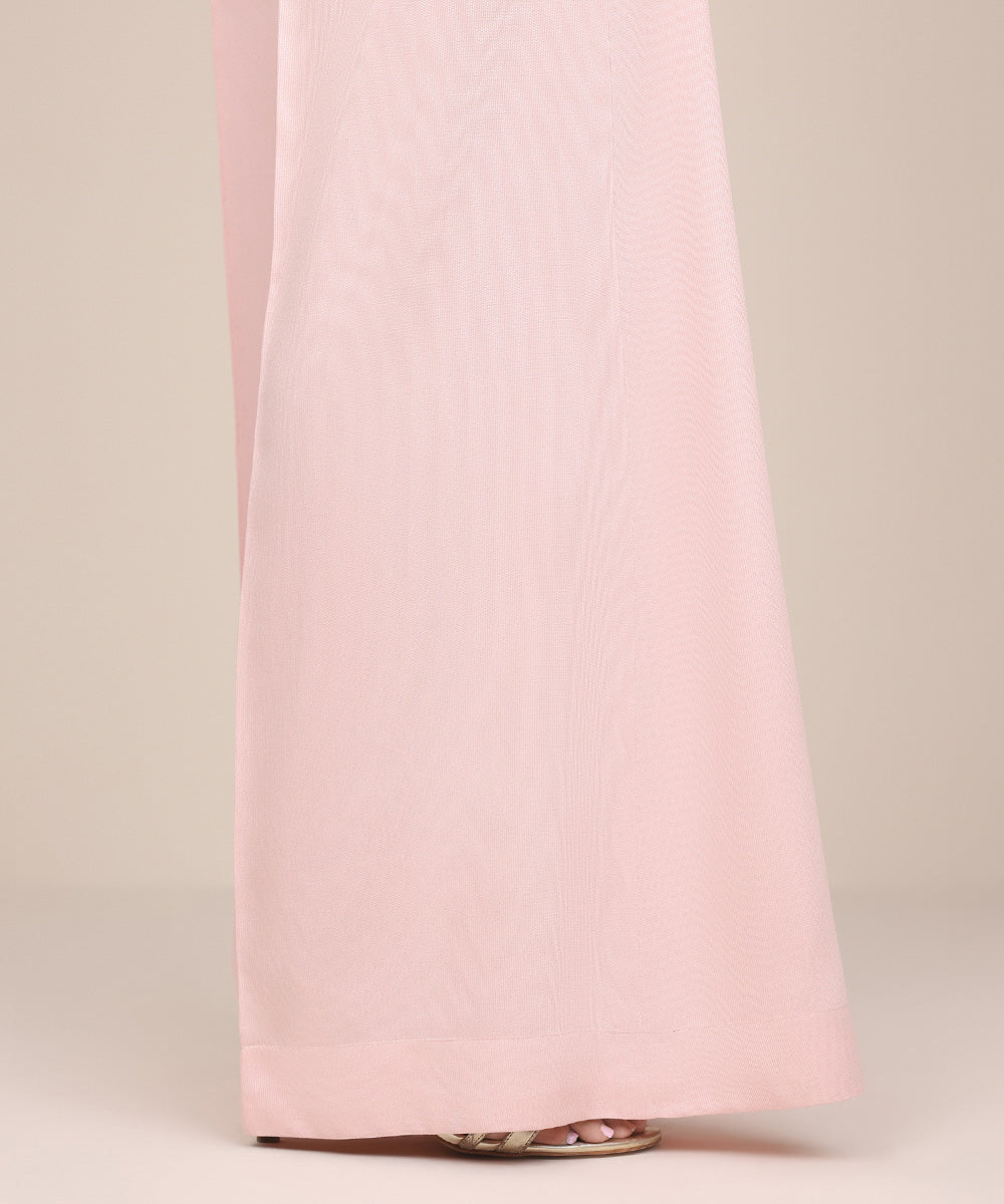 Women's Pret Dyed Pink Flared Pants