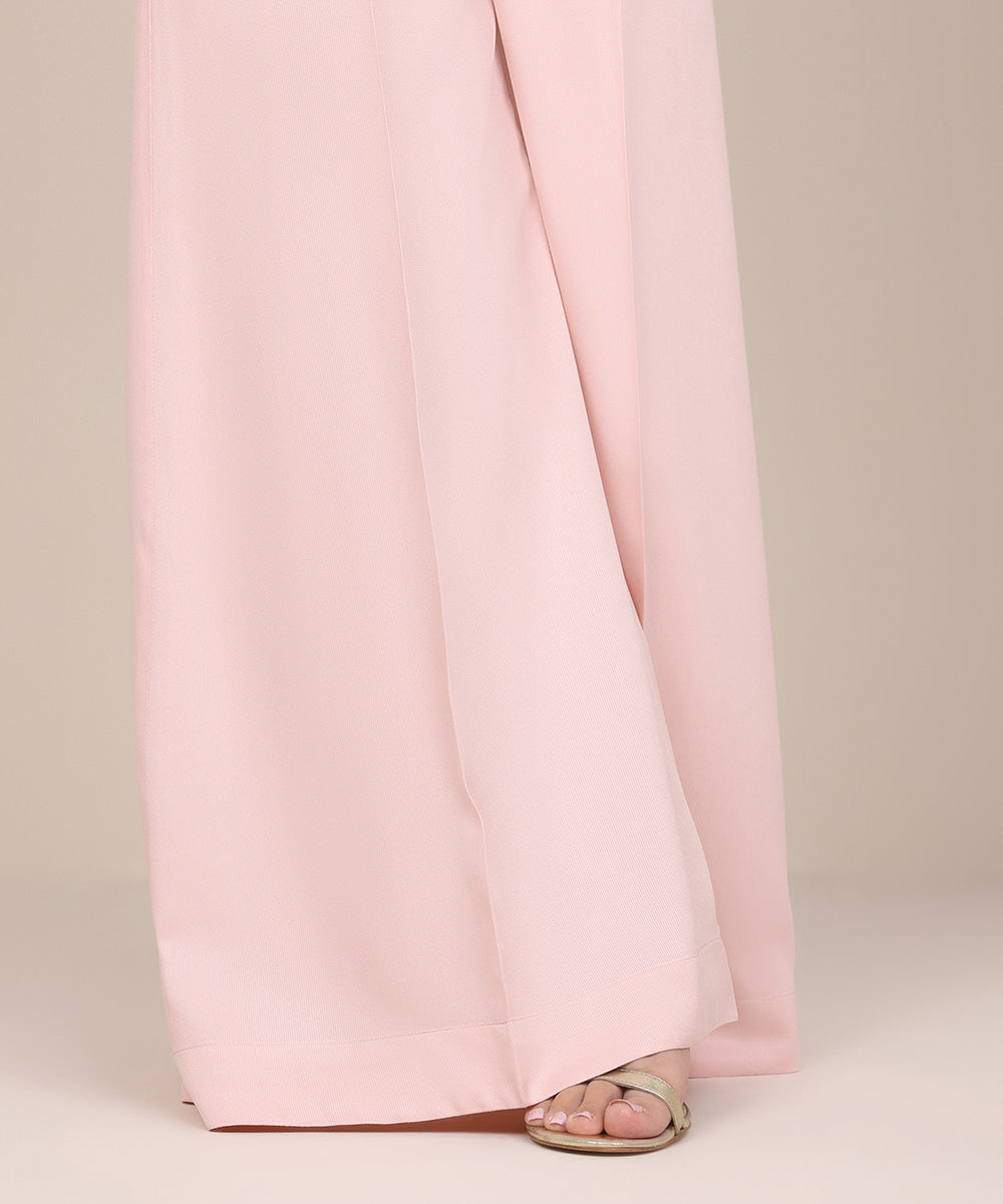 Women's Pret Dyed Pink Flared Pants