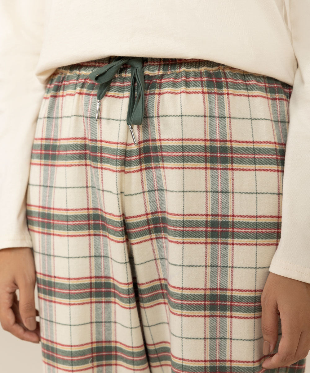 Women's Sleepwear Multi Flannel Trousers