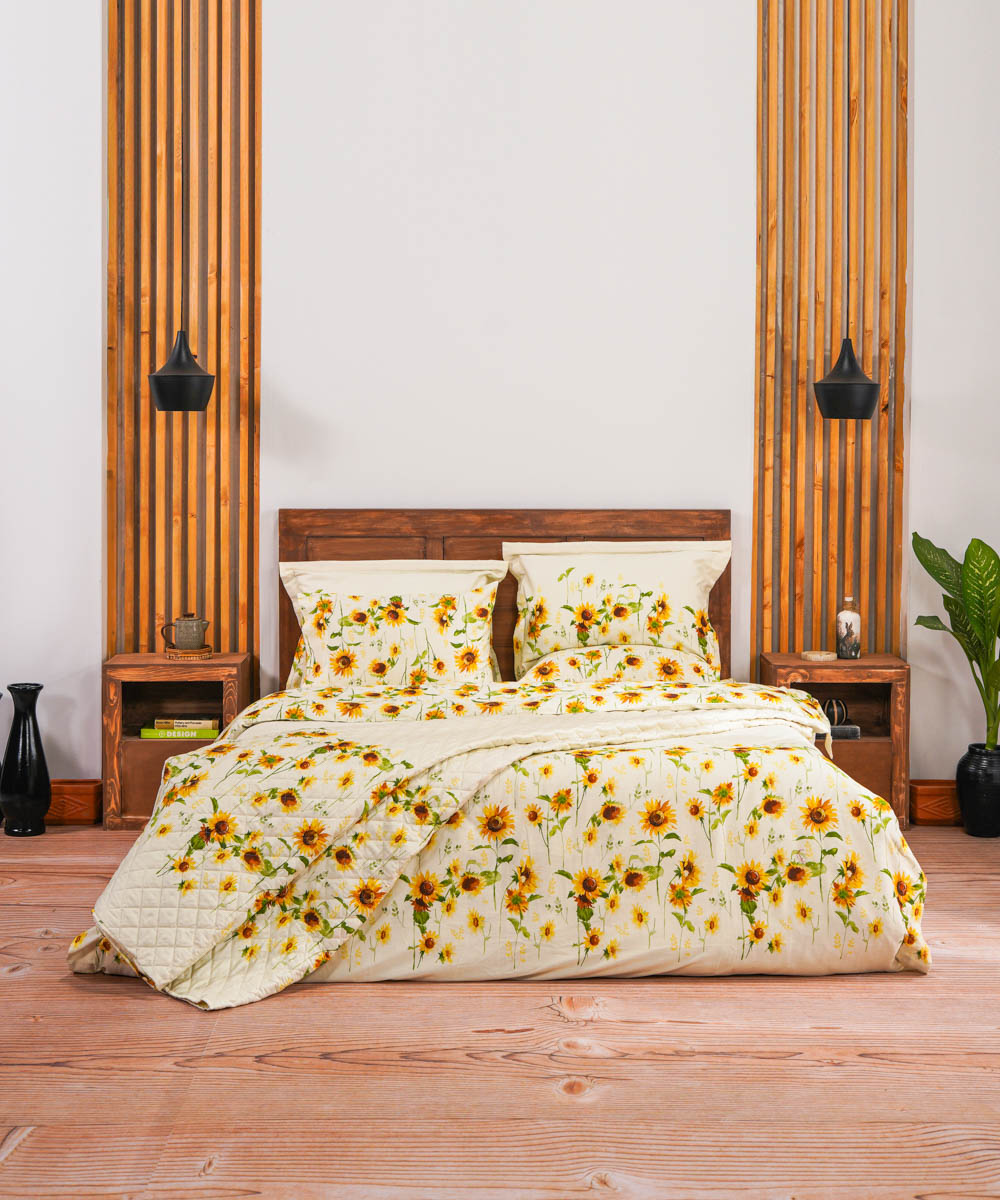 100% Cotton Sateen Multi Colored Sun Kissed Bed Spread
