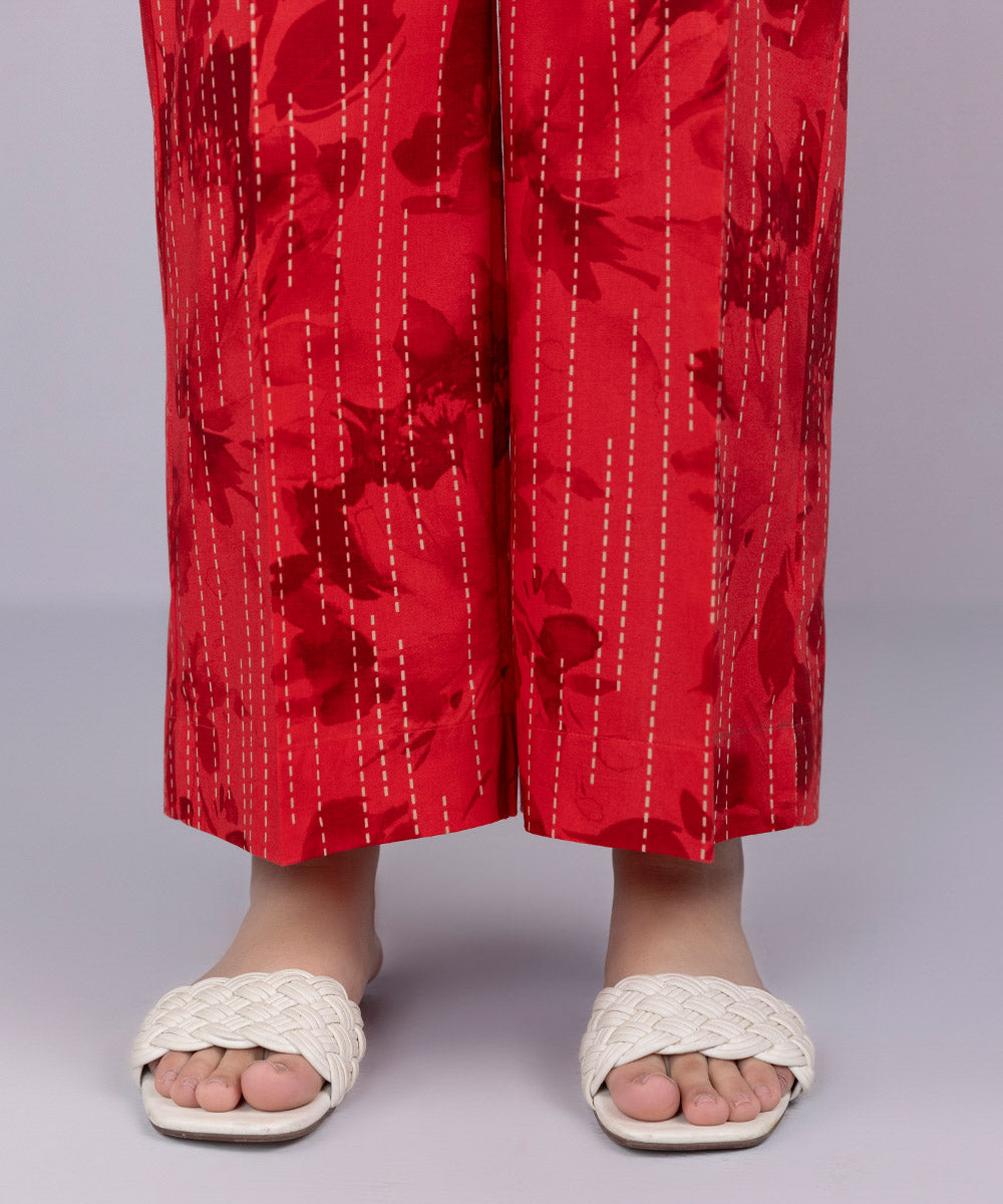 Women's Pret Cambric Red Culottes