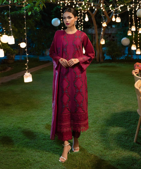 3 Piece - Embroidered Lawn Suit