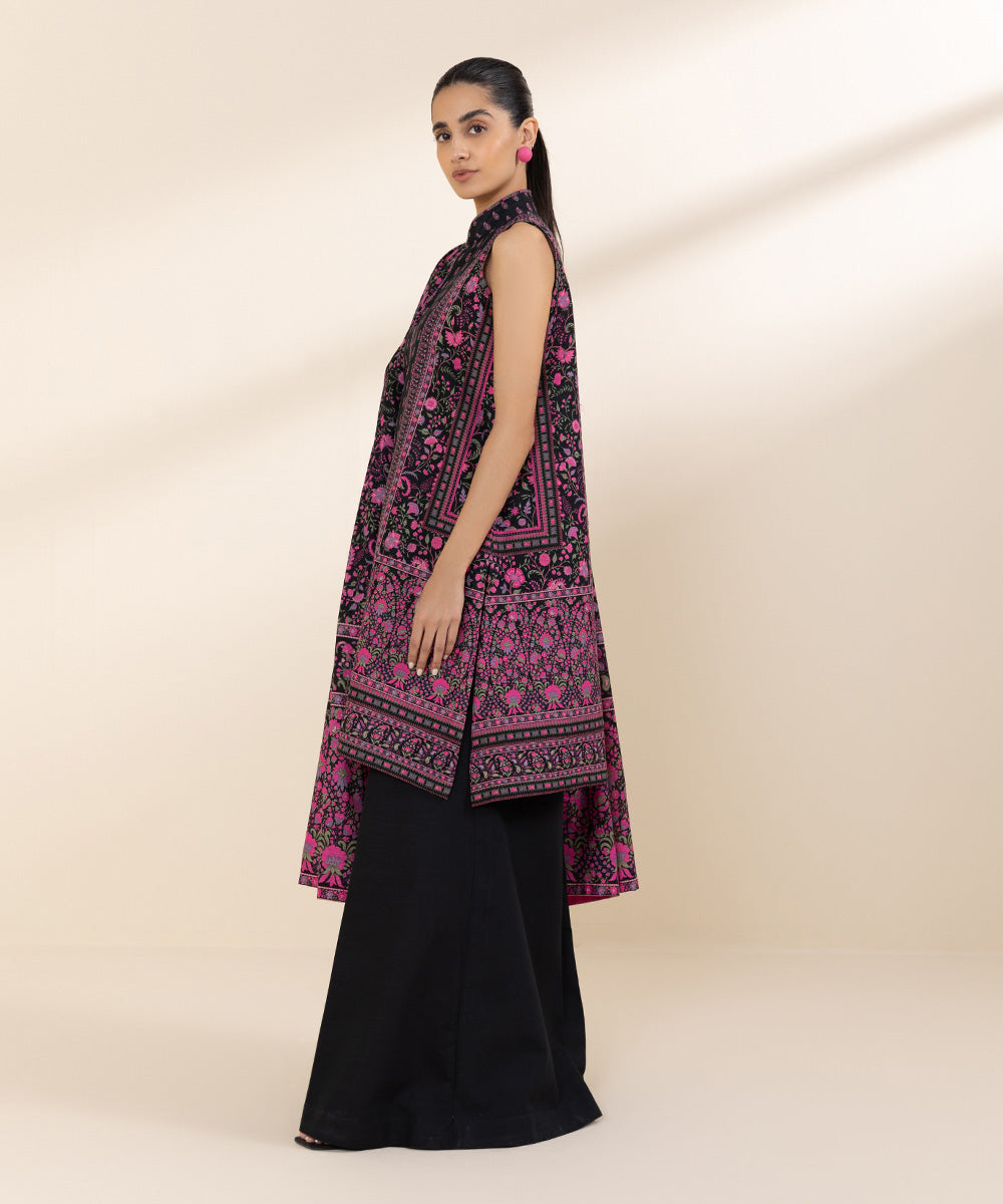 Women's Unstitched Light Khaddar Multi Printed 3 Piece Suit